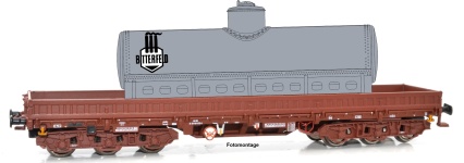 NPE Modellbau NW22935 - H0 - Schwerlastwagen Samms 4860, grau VEB Bitterfeld, DR, Ep. IV